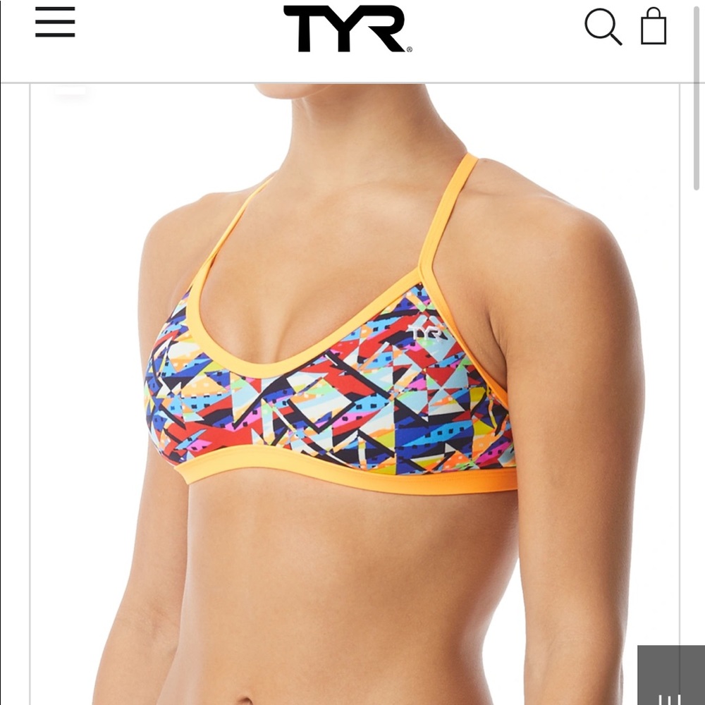 TYR swim top/ bikini top